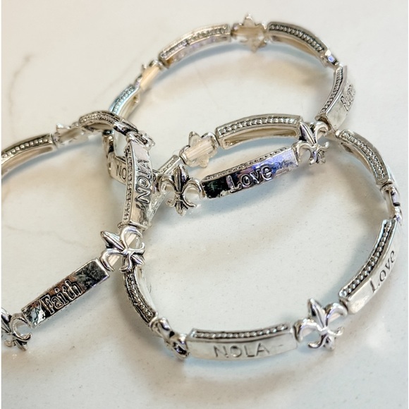 Jewelry - New Women’s NOLA LOVE FAITH Stainless Steel Braclet
